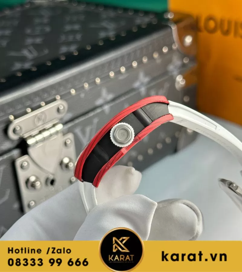 Đồng hồ nữ Richard mille RM 07-01 red carbon replica 1:1 - Ảnh 9