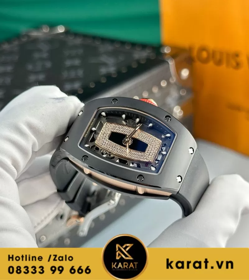 Đồng hồ nữ Richard mille RM 07-01 black ceramic replica - Ảnh 10