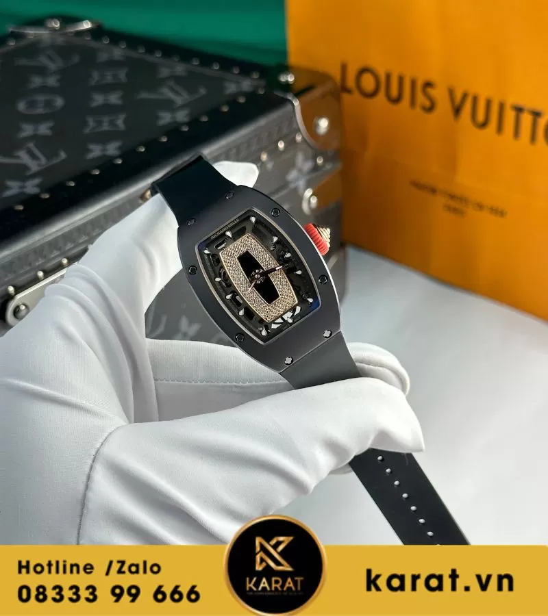 Đồng hồ nữ Richard mille RM 07-01 black ceramic replica - Ảnh 7