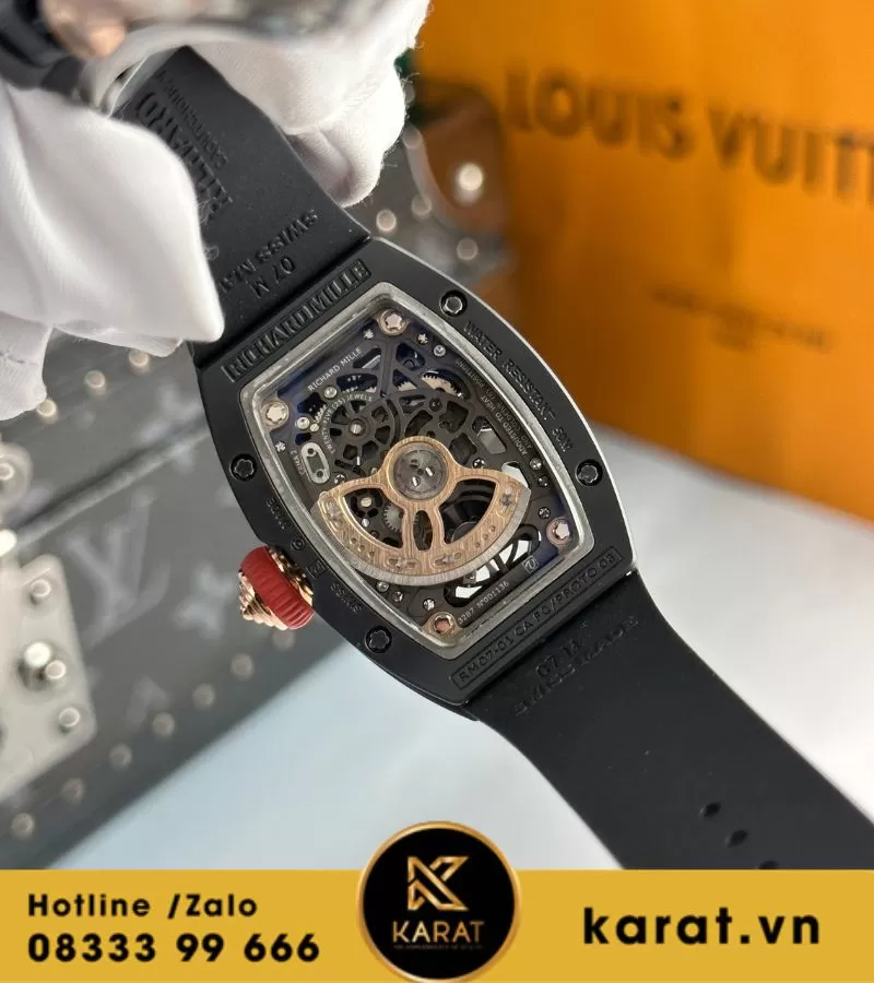 Đồng hồ nữ Richard mille RM 07-01 black ceramic replica - Ảnh 6