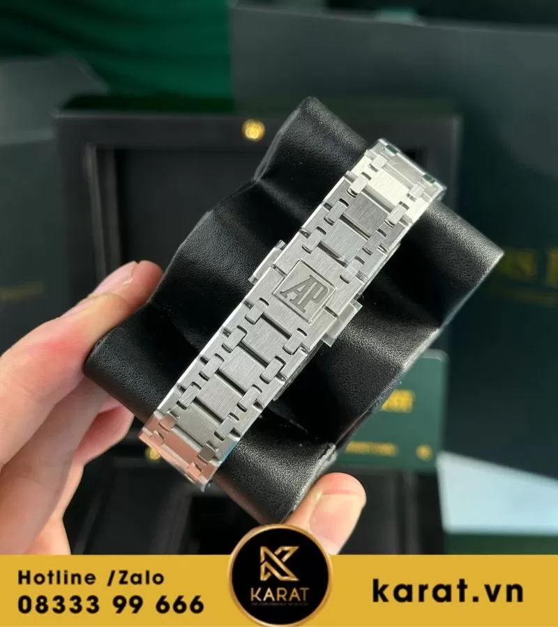 Audemars Piguet Royal Oak Jumbo White Guilloche Dial 15202ST replica - Ảnh 15