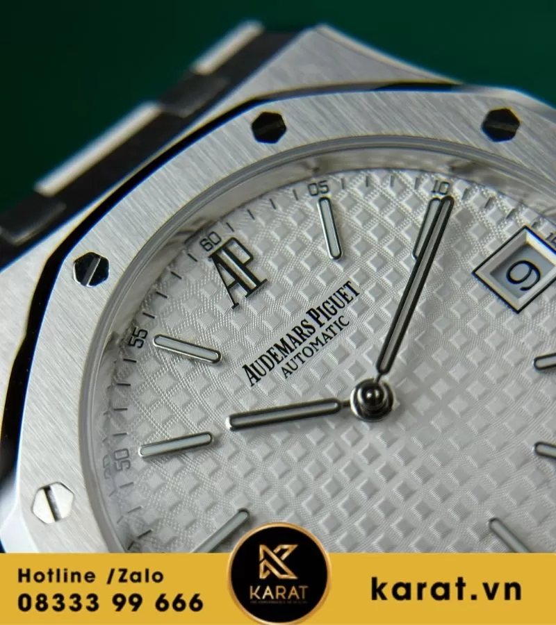 Audemars Piguet Royal Oak Jumbo White Guilloche Dial 15202ST replica - Ảnh 8