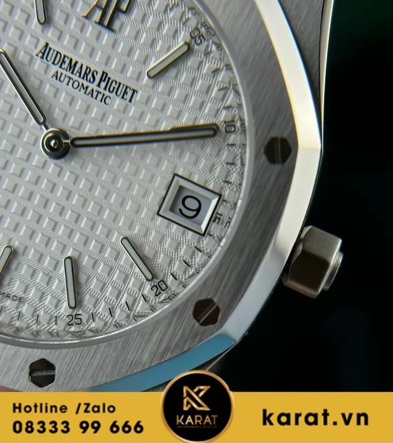 Audemars Piguet Royal Oak Jumbo White Guilloche Dial 15202ST replica - Ảnh 5