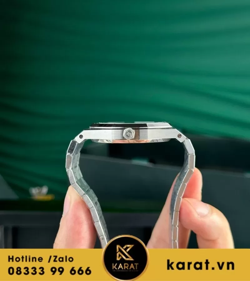 Audemars Piguet Royal Oak Jumbo White Guilloche Dial 15202ST replica - Ảnh 3