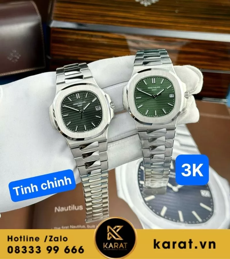 Đồng hồ Patek Philippe Nautilus 5711 green tinh chỉnh toàn bộ - Ảnh 17