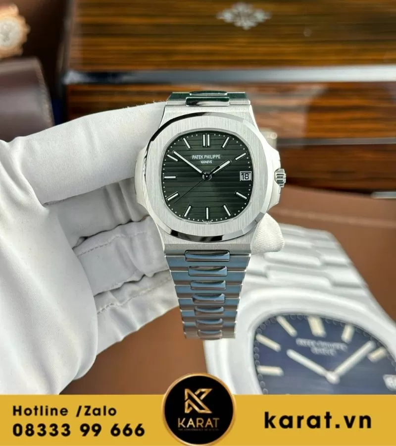 Đồng hồ Patek Philippe Nautilus 5711 green tinh chỉnh toàn bộ - Ảnh 15