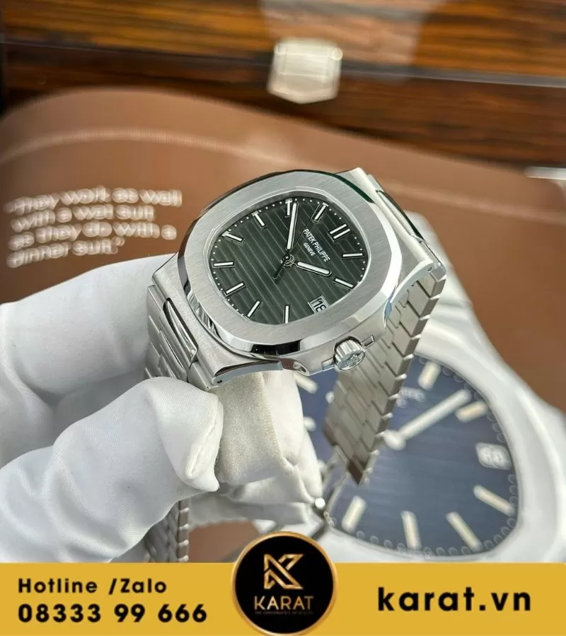 Đồng hồ Patek Philippe Nautilus 5711 green tinh chỉnh toàn bộ - Ảnh 14