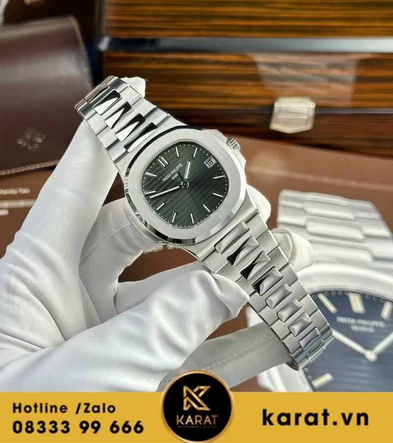 Đồng hồ Patek Philippe Nautilus 5711 green tinh chỉnh toàn bộ - Ảnh 7