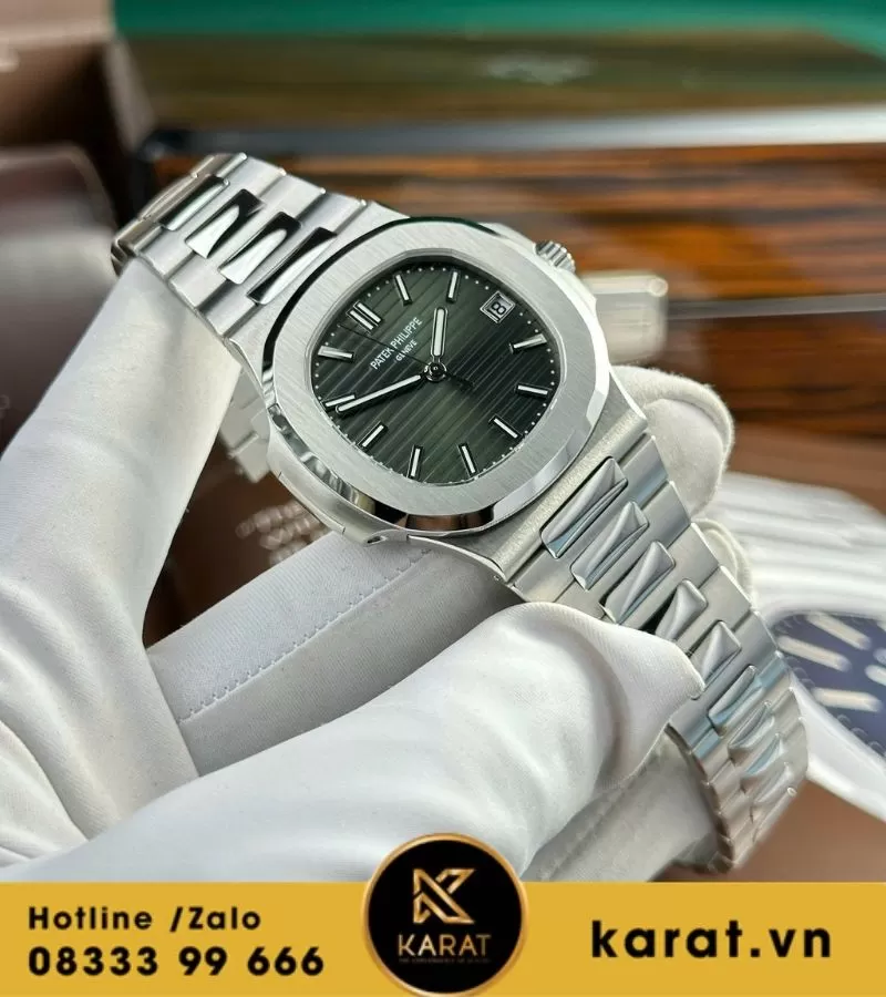 Đồng hồ Patek Philippe Nautilus 5711 green tinh chỉnh toàn bộ - Ảnh 5