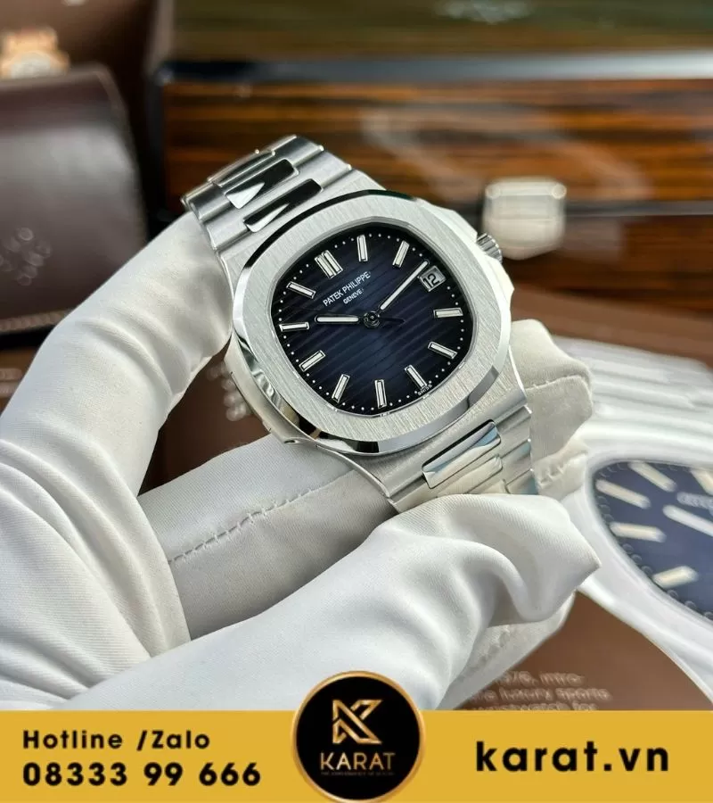 Đồng hồ Patek Philippe Nautilus 5811 blue tinh chỉnh toàn bộ - Ảnh 18