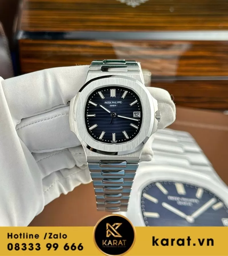 Đồng hồ Patek Philippe Nautilus 5811 blue tinh chỉnh toàn bộ - Ảnh 15