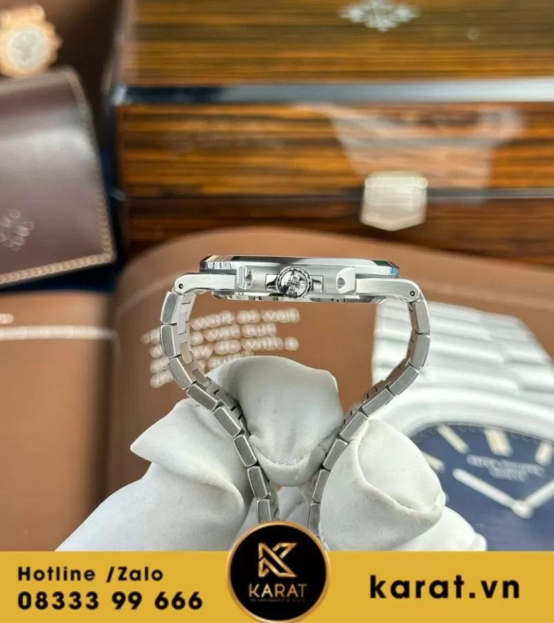 Đồng hồ Patek Philippe Nautilus 5811 blue tinh chỉnh toàn bộ - Ảnh 10