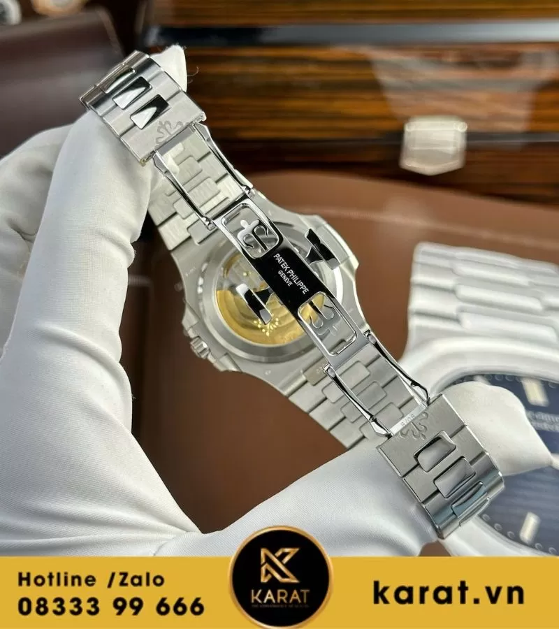 Đồng hồ Patek Philippe Nautilus 5811 blue tinh chỉnh toàn bộ - Ảnh 8