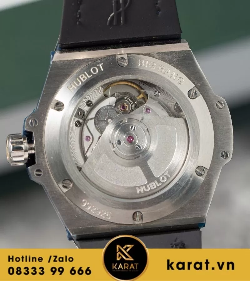 Hublot Bigbang One Click Steel Pave 39mm Blue Navy custom diamond - Ảnh 3