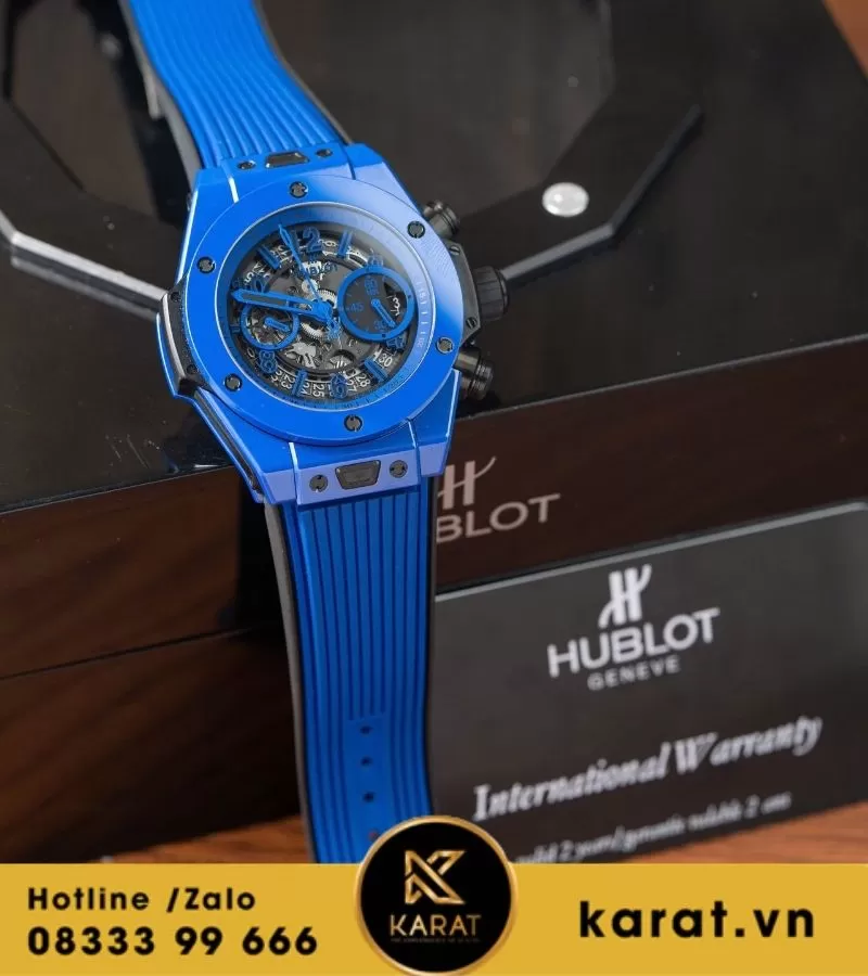 Đồng hồ Hublot Bigbang One Click UNICO blue ceramic 44mm rep 1:1 - Ảnh 5