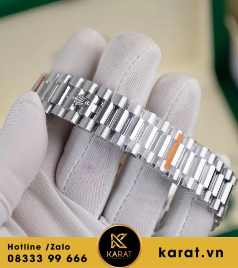 Đồng Hồ Rolex Day-Date M128239-0063 128239-0063 Vàng Trắng 18ct Màu Xanh Dương Ombre fake - Ảnh 5