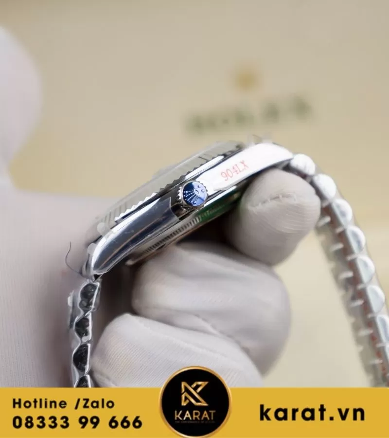 Đồng Hồ Rolex Day-Date M128239-0063 128239-0063 Vàng Trắng 18ct Màu Xanh Dương Ombre fake - Ảnh 3