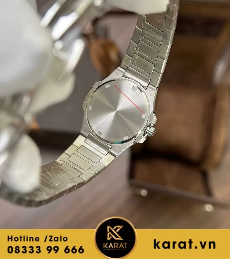 Đồng hồ Patek Philippe Nautilus 7010/1G-011 vàng trắng fake - Ảnh 5