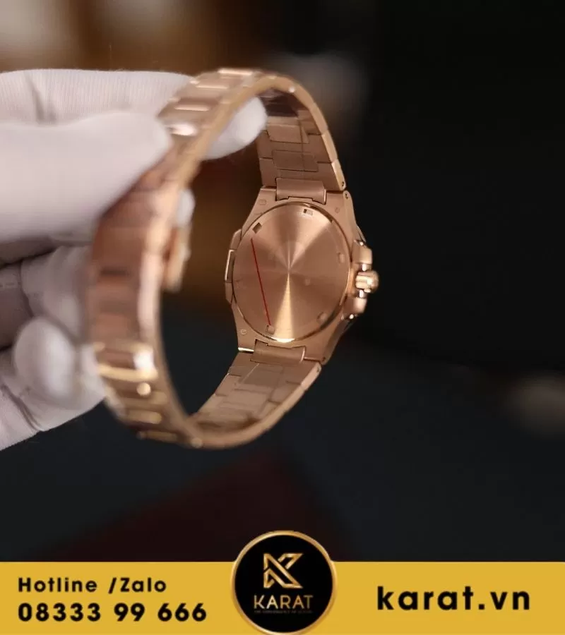 Đồng hồ Patek Philippe Nautilus 7010/1R vàng hồng mặt trắng rep 11 - Ảnh 8