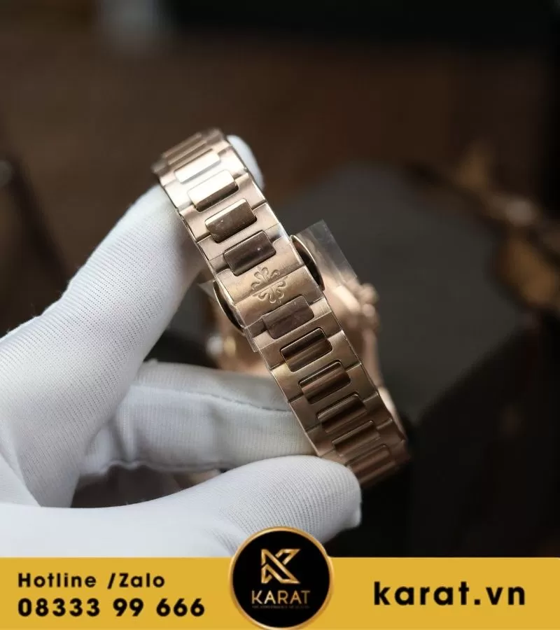 Đồng hồ Patek Philippe Nautilus 7010/1R-013 rose gold mặt hồng - Ảnh 5