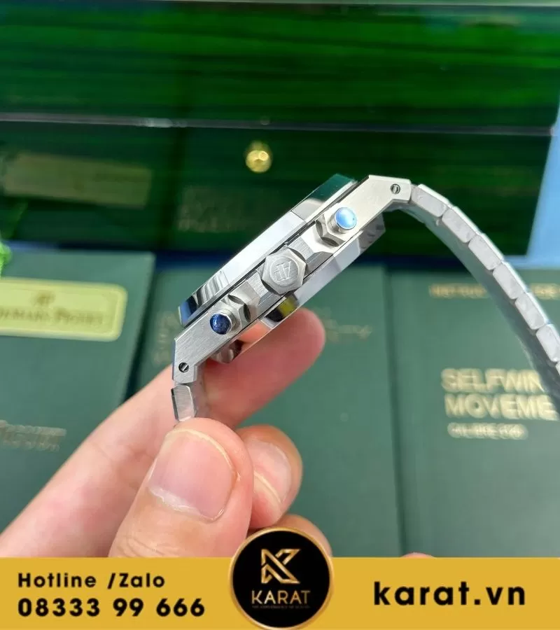 Đồng hồ Audemars Piguet Royal Oak Chrono 26331 blue dial replica - Ảnh 11