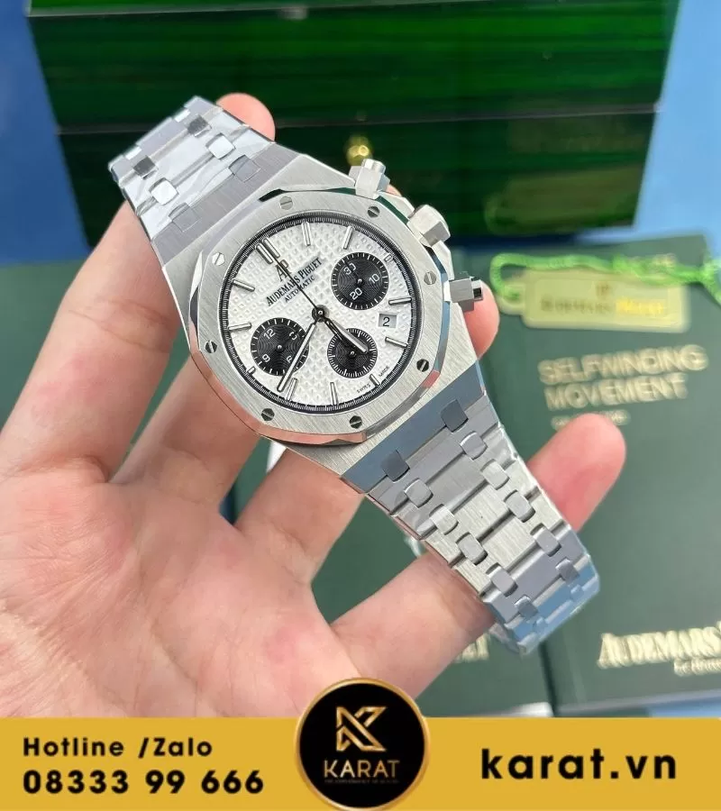 Đồng hồ Audemars Piguet Royal Oak Chronograph panda rep 1:1 - Ảnh 9