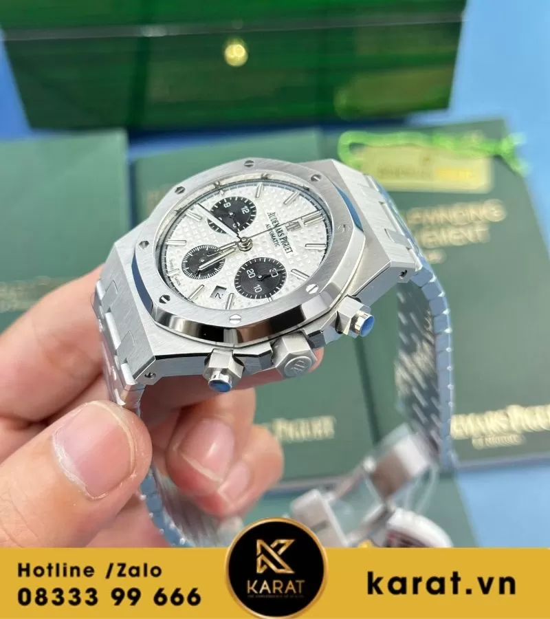 Đồng hồ Audemars Piguet Royal Oak Chronograph panda rep 1:1 - Ảnh 5