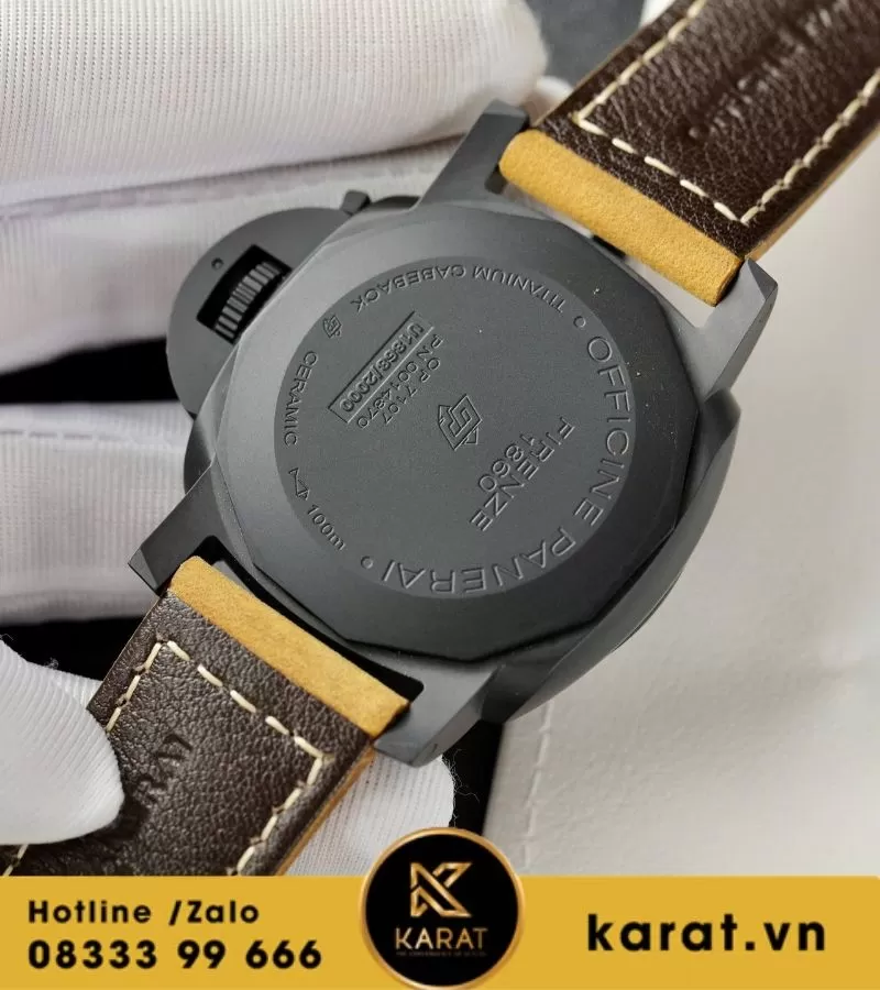 Đồng hồ Panerai Luminor GMT "3 Day Power Reserve" "45mm Ceramic" replica - Ảnh 7