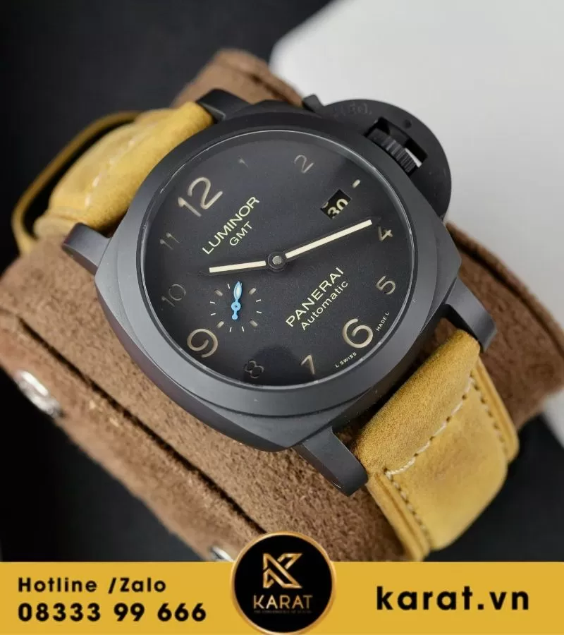 Đồng hồ Panerai Luminor GMT "3 Day Power Reserve" "45mm Ceramic" replica - Ảnh 3