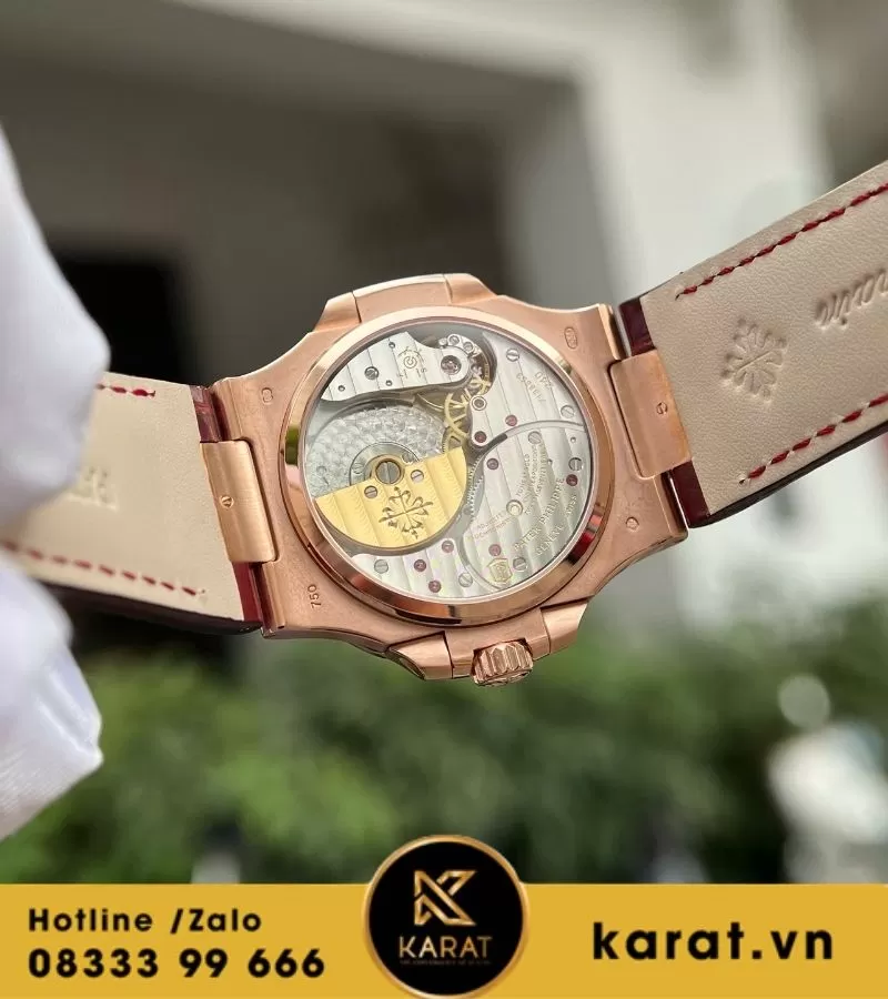 Đồng hồ Patek Philippe Nautilus 5724 ruby bọc vàng replica - Ảnh 6