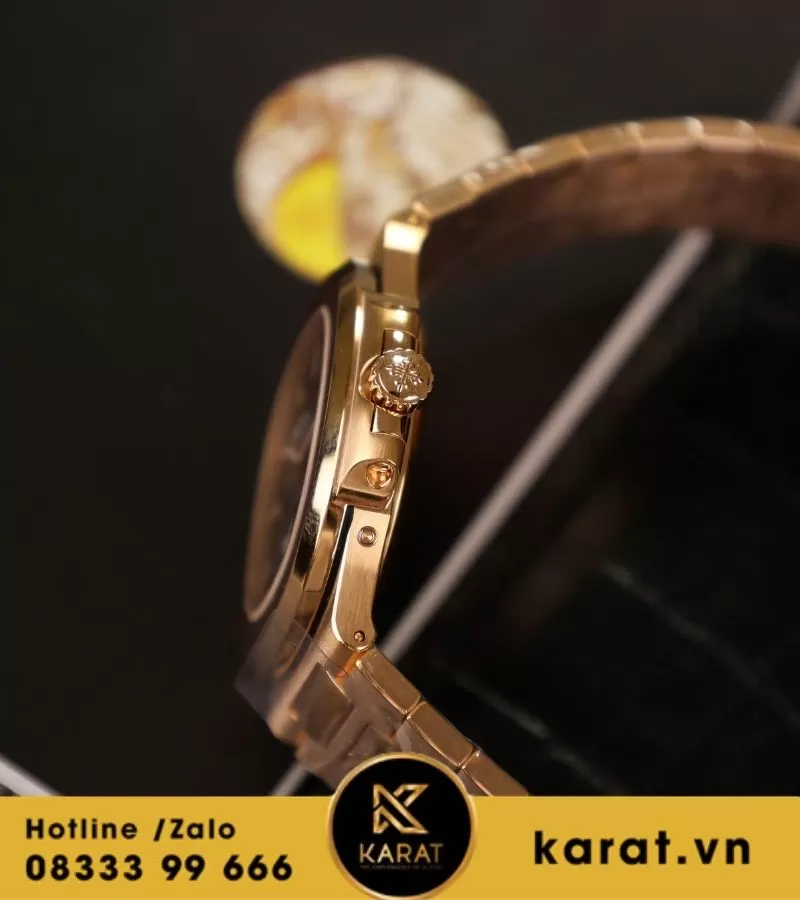 Đồng hồ Patek Philippe nautilus 5712r PPF Factory bọc vàng 18K replica - Ảnh 13