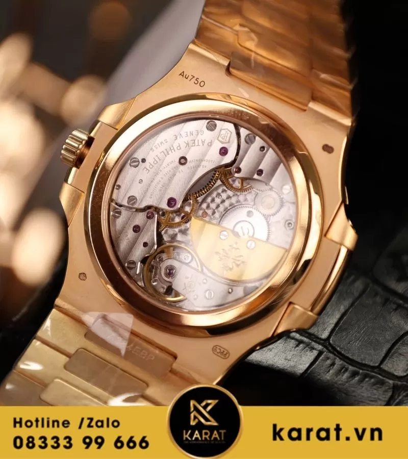 Đồng hồ Patek Philippe nautilus 5712r PPF Factory bọc vàng 18K replica - Ảnh 12