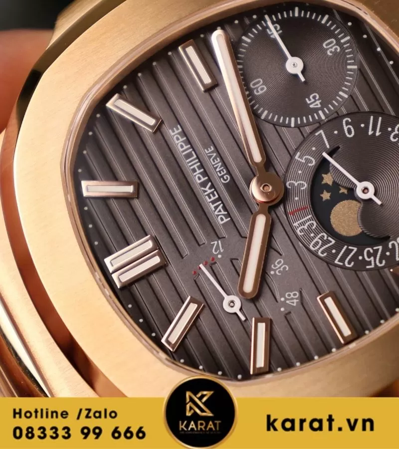 Đồng hồ Patek Philippe nautilus 5712r PPF Factory bọc vàng 18K replica - Ảnh 3