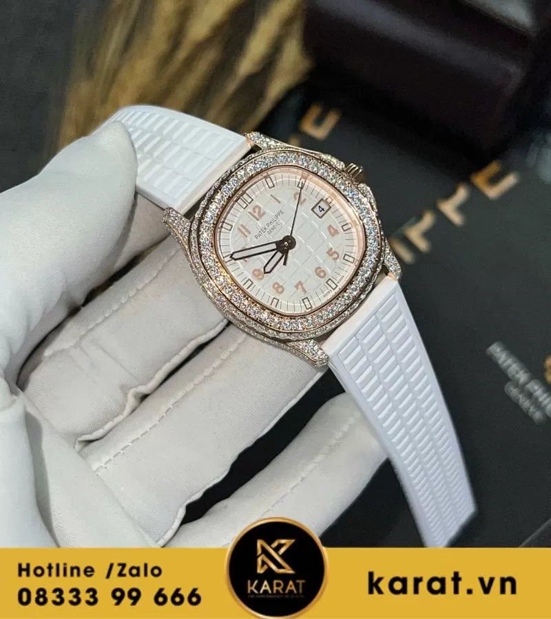 Đồng hồ Patek Philippe 5067 PPF for lady độ full Moissanite chế tác Hongkong - Ảnh 3