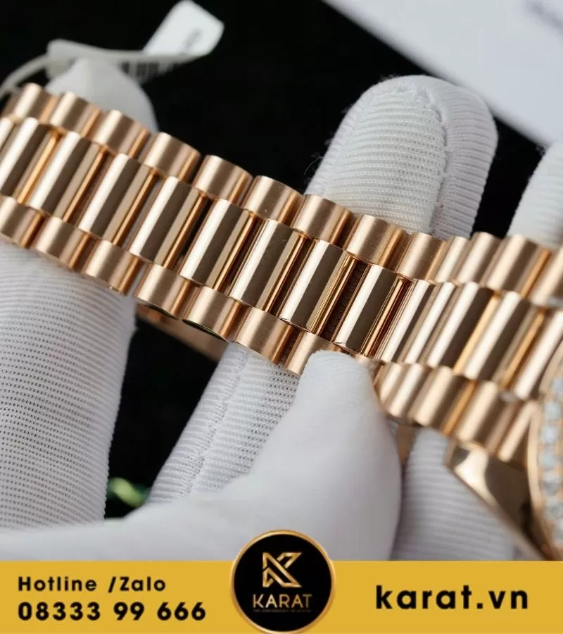 Đồng hồ Rolex Day-date 228345rbr chế tác vàng khối kim cương thiên nhiên - Ảnh 10