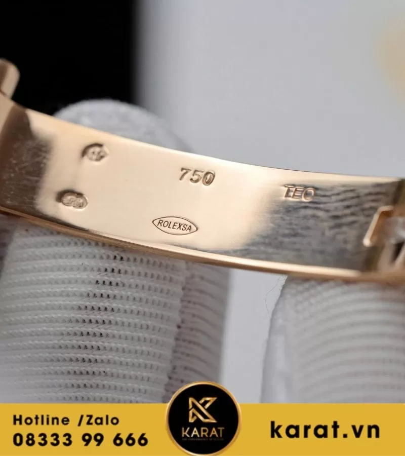 Đồng hồ Rolex Datejust 278285RBR chế tác vàng hồng nguyên khối kim cương thiên nhiên - Ảnh 14