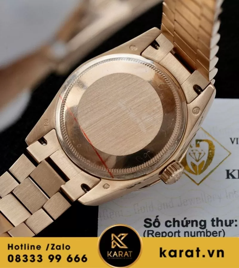 Đồng hồ Rolex Datejust 278285RBR chế tác vàng hồng nguyên khối kim cương thiên nhiên - Ảnh 9