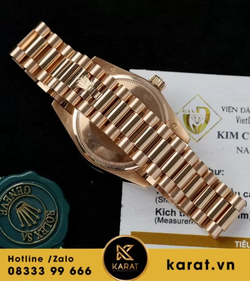 Đồng hồ Rolex Datejust 278285RBR chế tác vàng hồng nguyên khối kim cương thiên nhiên - Ảnh 6
