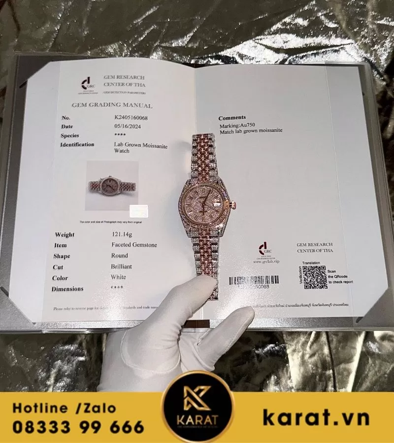 Đồng hồ Rolex độ full kim cương - Ảnh 8