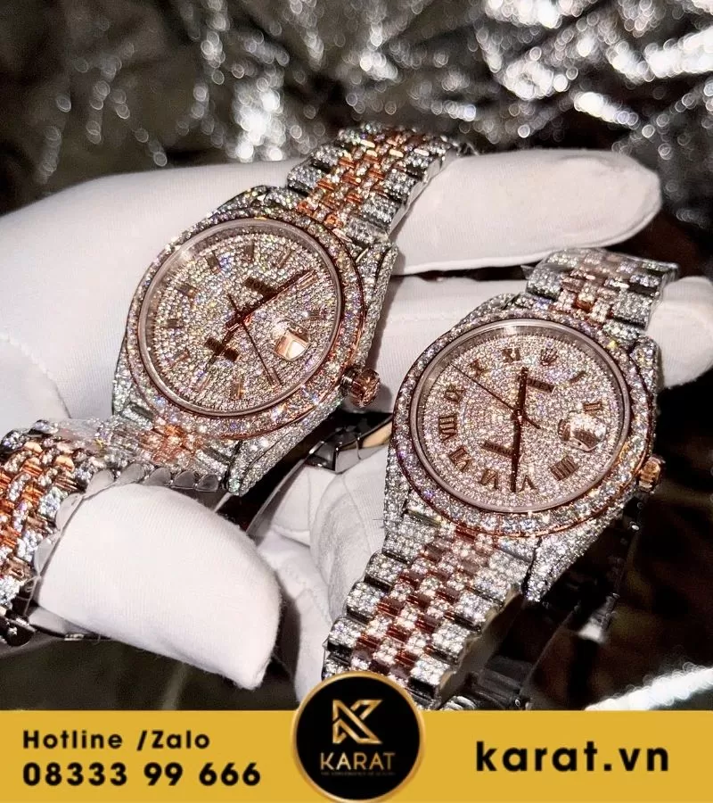 Đồng hồ Rolex độ full kim cương - Ảnh 5