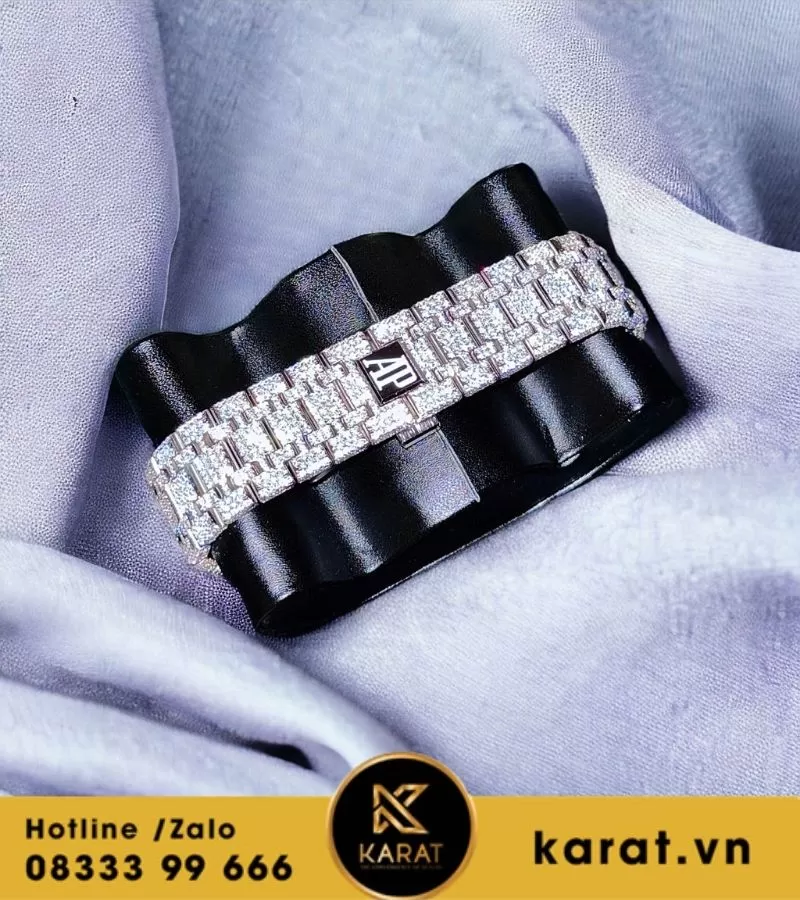 Đồng hồ Audemars Piguet custom full diamond moissanite - Ảnh 6