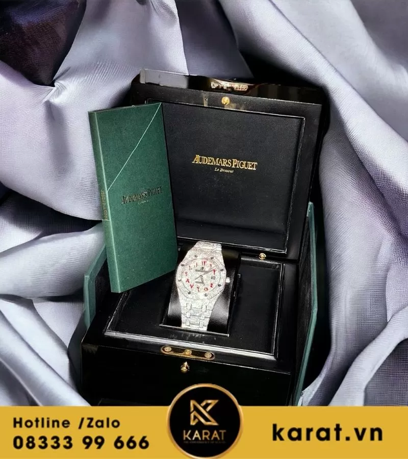 Đồng hồ Audemars Piguet custom full diamond moissanite - Ảnh 4