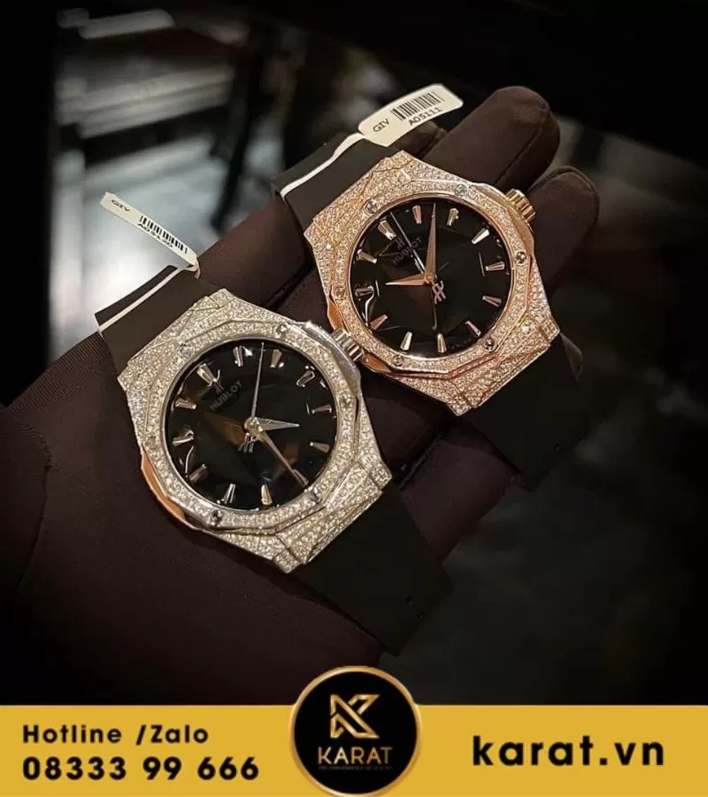 Đồng hồ Hublot orlinski độ kim cương moissanite - Ảnh 5