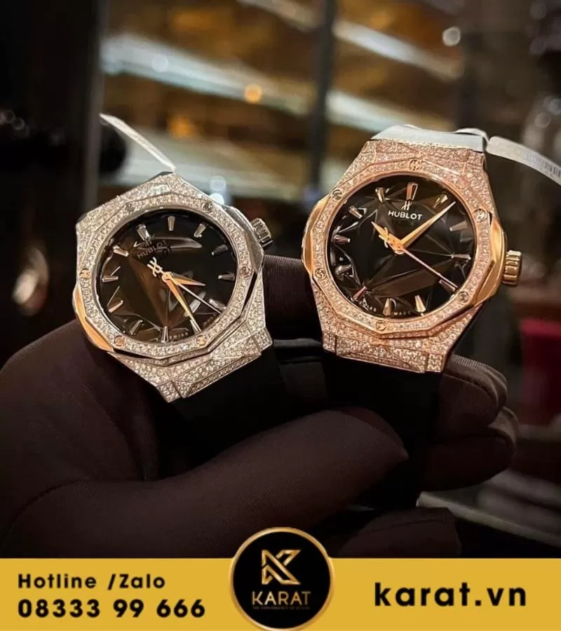 Đồng hồ Hublot orlinski độ kim cương moissanite - Ảnh 4