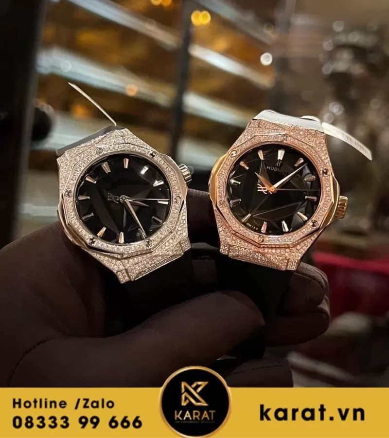 Đồng hồ Hublot orlinski độ kim cương moissanite - Ảnh 3