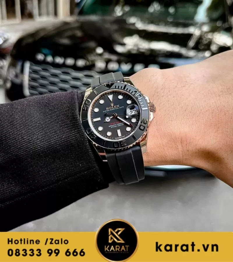 Đồng hồ Rolex Yatch master bọc vàng replica - Ảnh 6