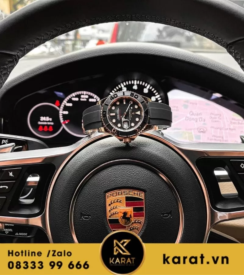 Đồng hồ Rolex Yatch master bọc vàng replica - Ảnh 4