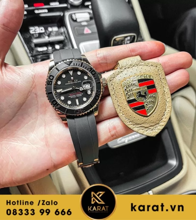 Đồng hồ Rolex Yatch master bọc vàng replica - Ảnh 3