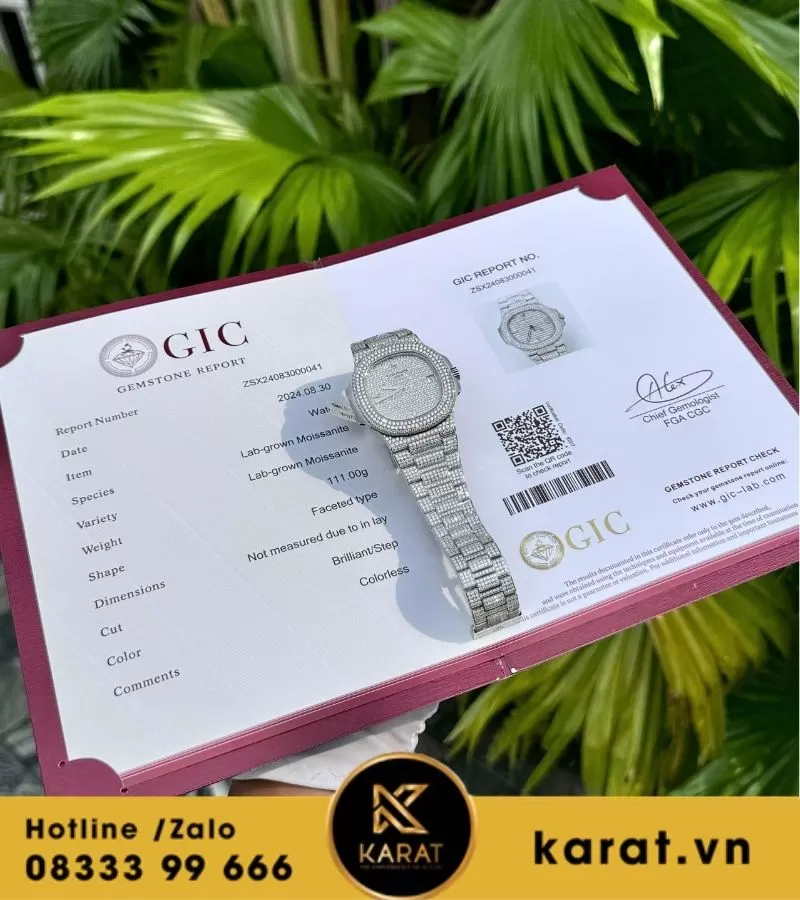 Đồng hồ Patek Philippe nautilus 5719 custom full diamond - Ảnh 7