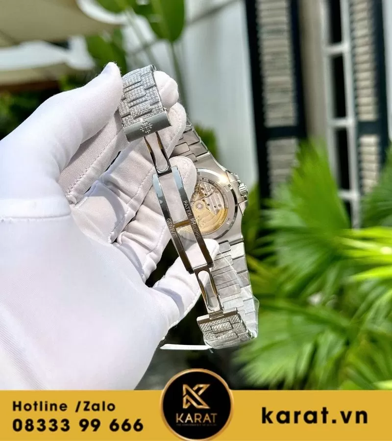 Đồng hồ Patek Philippe nautilus 5719 custom full diamond - Ảnh 4